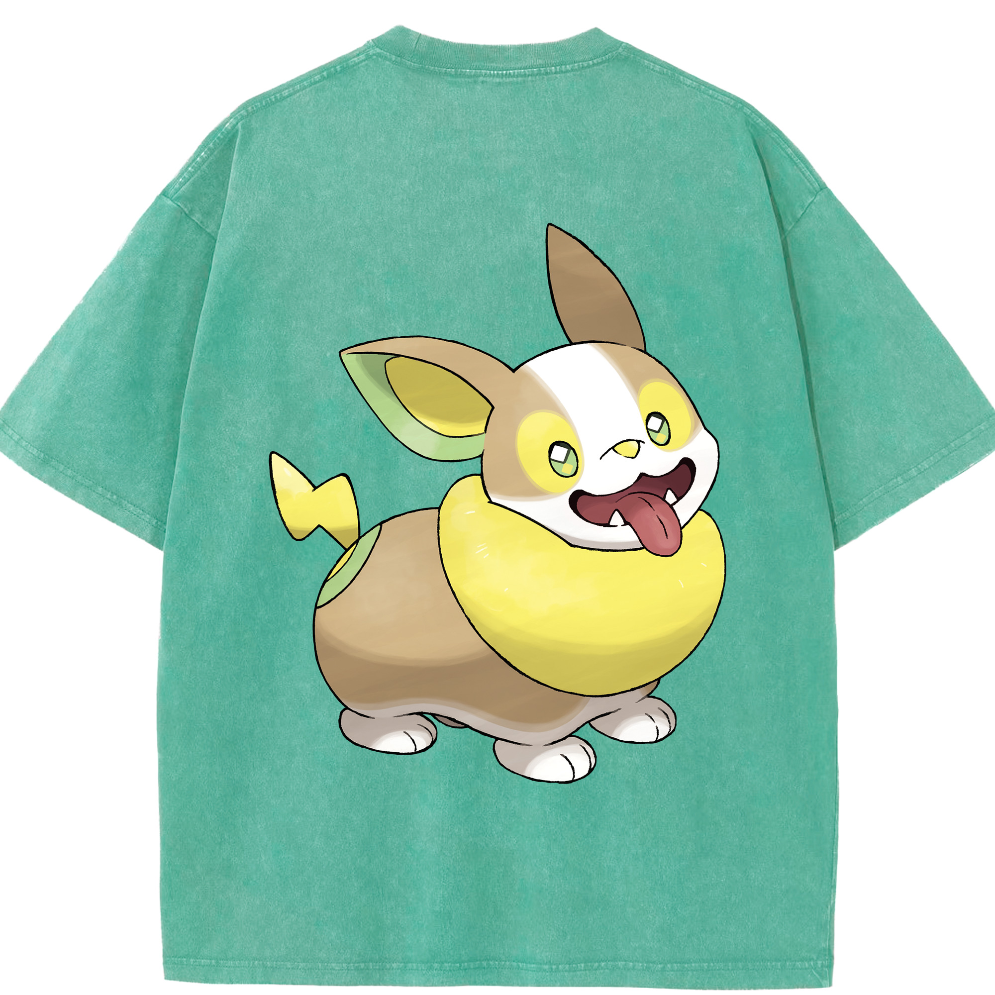 （画像用） ポケットモンスター Pokémon 綿100% ヴィンテージ風 半袖Tシャツ（背面プリント）